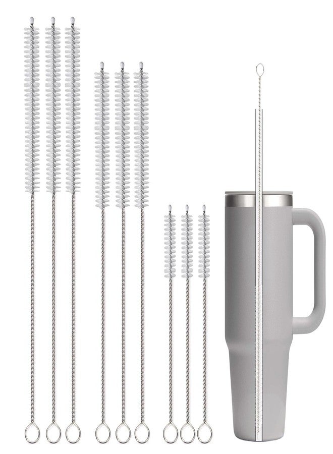 CIDYAUST Straw Cleaner Brush Extra Long 14 inch for Stanley Cups 40,30,20oz, 8 inch Reusable Straw Cleaner for Baby Bottle, 12 inch Straw Brush Cleaner Kit, Pipe Cleaning Brush for Sippy Cup,Tumbler. - Image 1